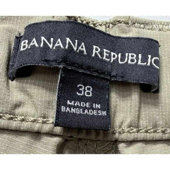 BANANA REPUBLIC Chino Golf Shorts Men's Sz 38 Tan Stretch Pockets 9" Inseam - Picture 8 of 10